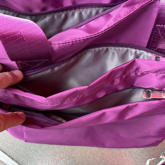 Purple nylon tote bag NWOT - Picture 6 of 12
